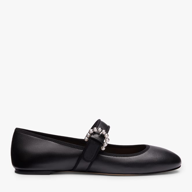 Shop Now: Piper Ballet Flat in Black Leather