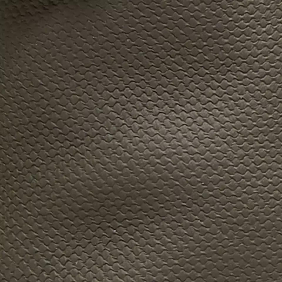 Dark brown coated canvas shoe material swatch