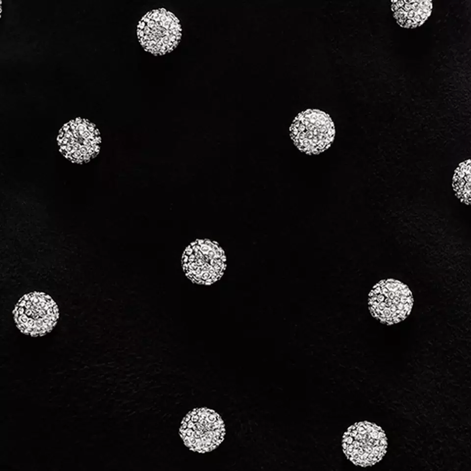 Crystal shoe embellishments swatch
