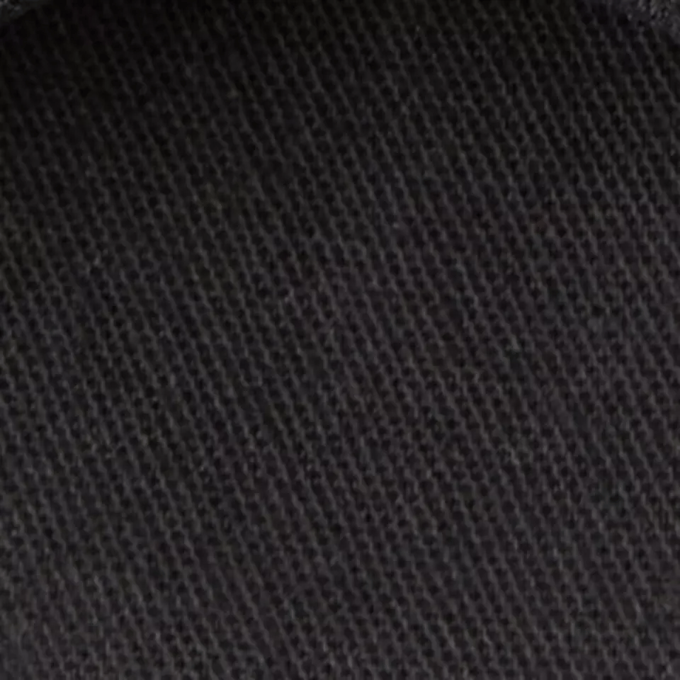 Black poplin canvas shoe material swatch
